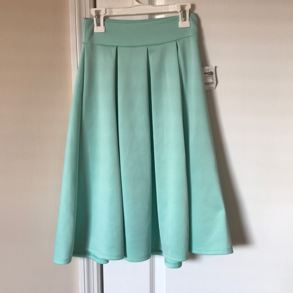 Mint-green skirt